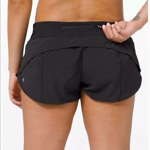 Lululemon black speed up shorts